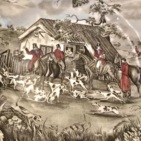 Vintage Equestrian Hunt Scene Plate. - Picture 3 of 5